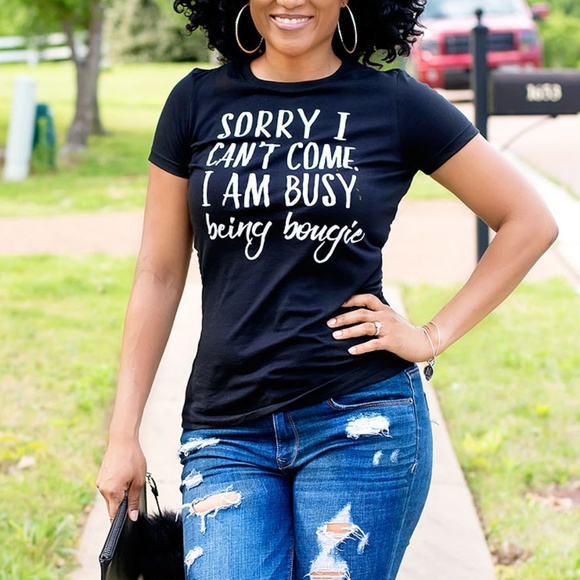 Bella Canvas Tops - Sorry I Can't Come Soft Tee